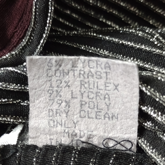 Tadashi vintage halter high neck lurex top flare skirt cocktail dress - Picture 7 of 11